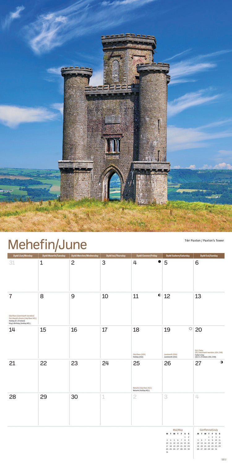 Wales Wall Calendar 2027