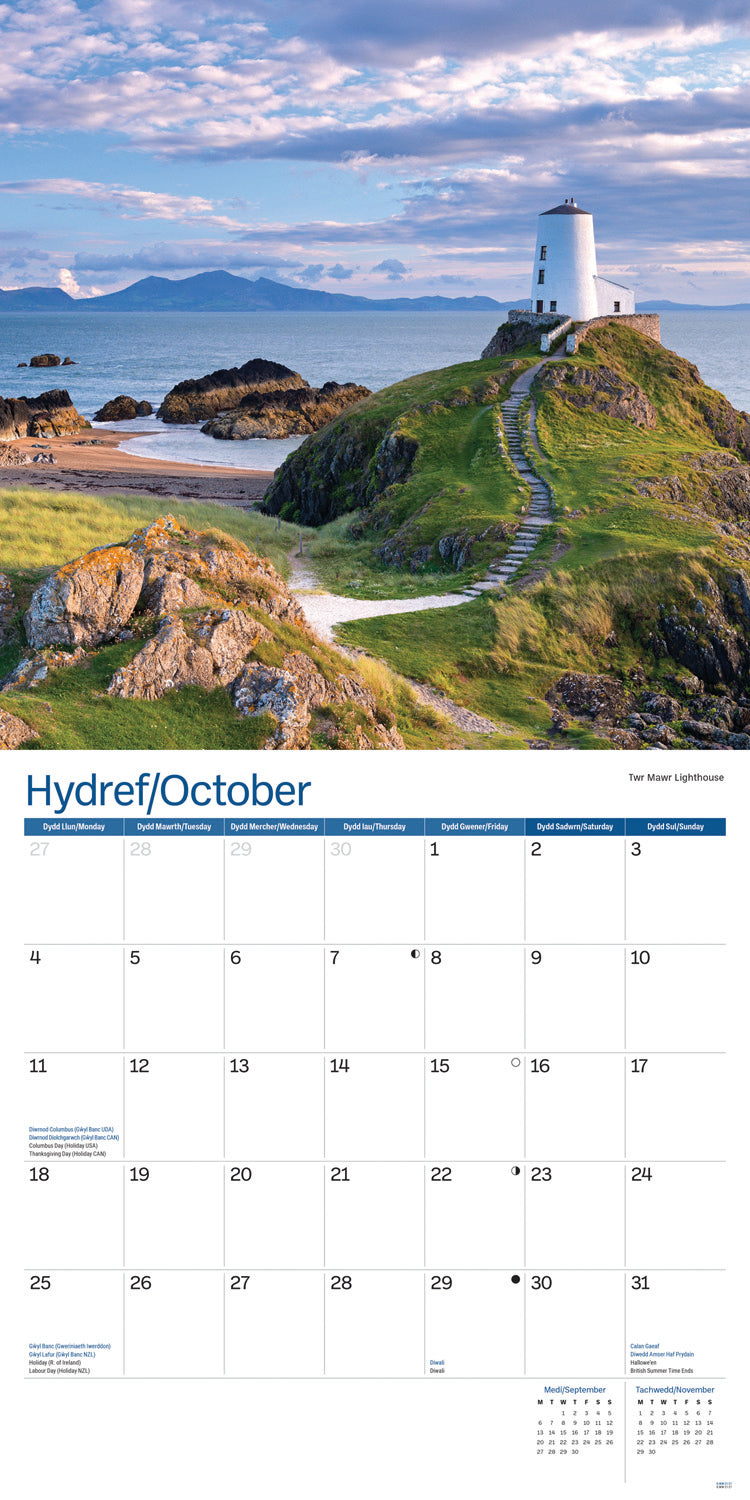 Wales Wall Calendar 2027