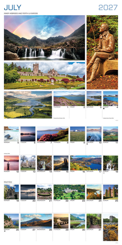 Around Scotland Wall Calendar 2027