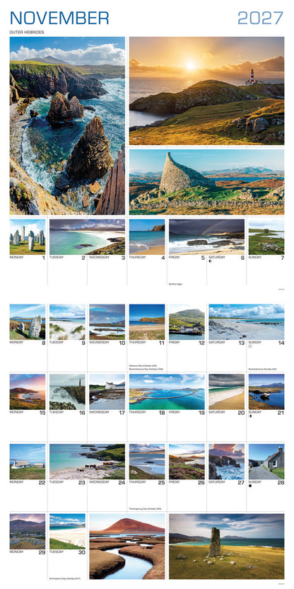 Around Scotland Wall Calendar 2027