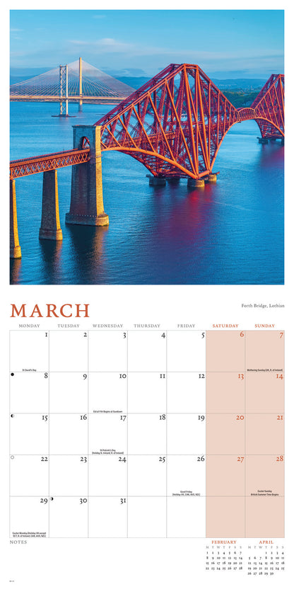 Scotland Wall Calendar 2027