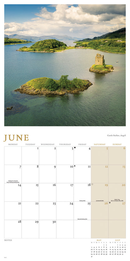Scotland Wall Calendar 2027