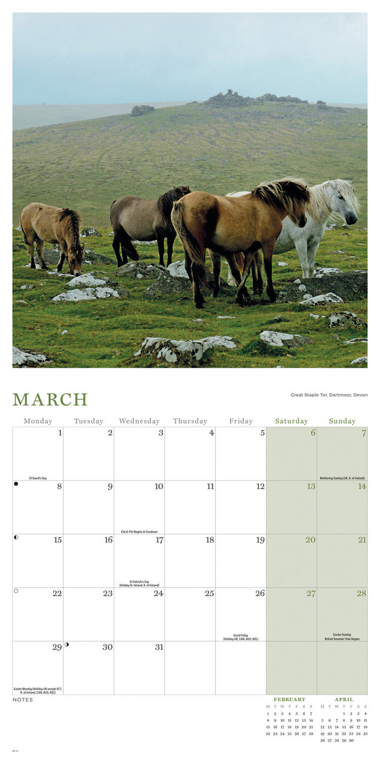 Rural Britain Wall Calendar 2027