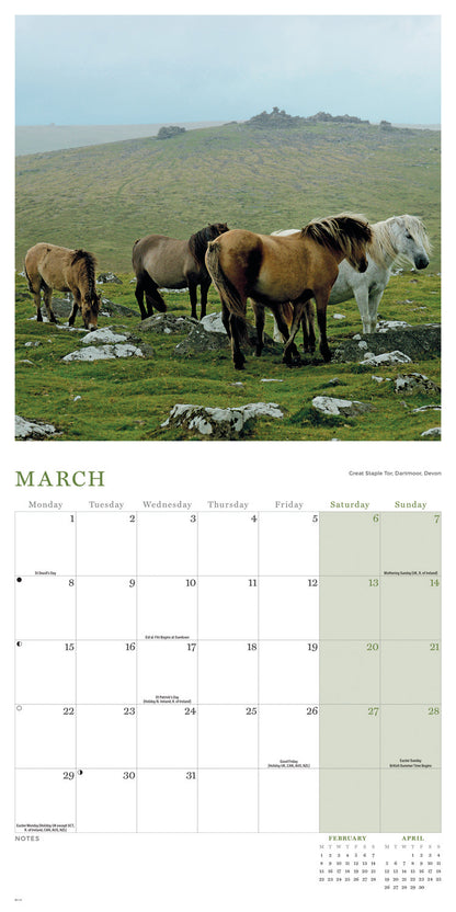 Rural Britain Wall Calendar 2027