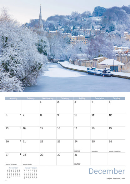 Bath A4 Calendar 2027