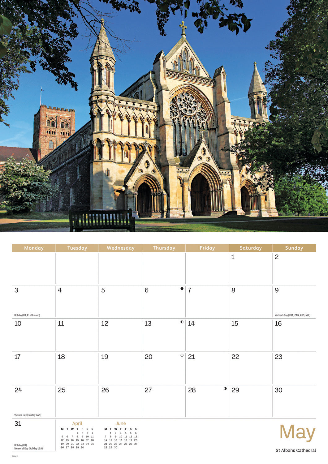 Hertfordshire A4 Calendar 2027