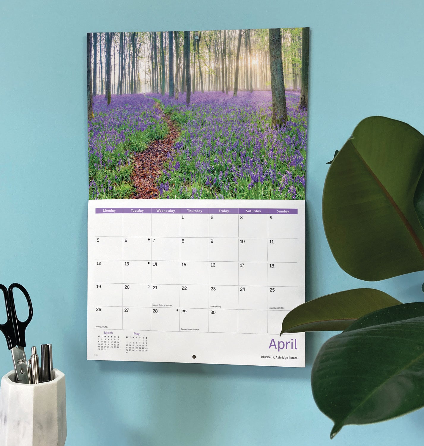 Hertfordshire A4 Calendar 2027