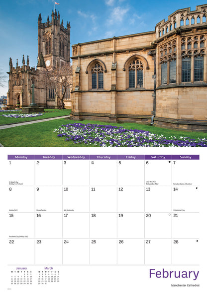 Manchester A4 Calendar 2027