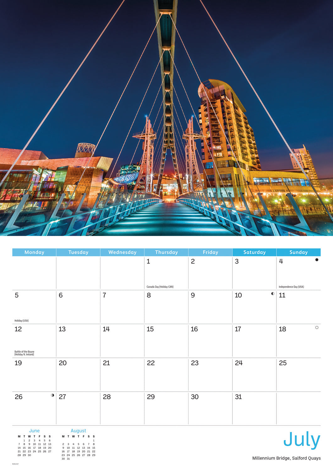 Manchester A4 Calendar 2027