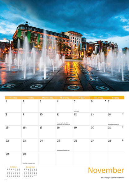 Manchester A4 Calendar 2027