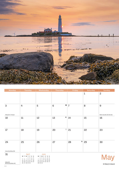 Tyne & Wear A4 Calendar 2027