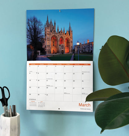 Cambridgeshire A4 Calendar 2027