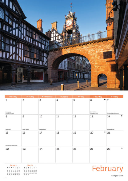 Chester A4 Calendar 2027
