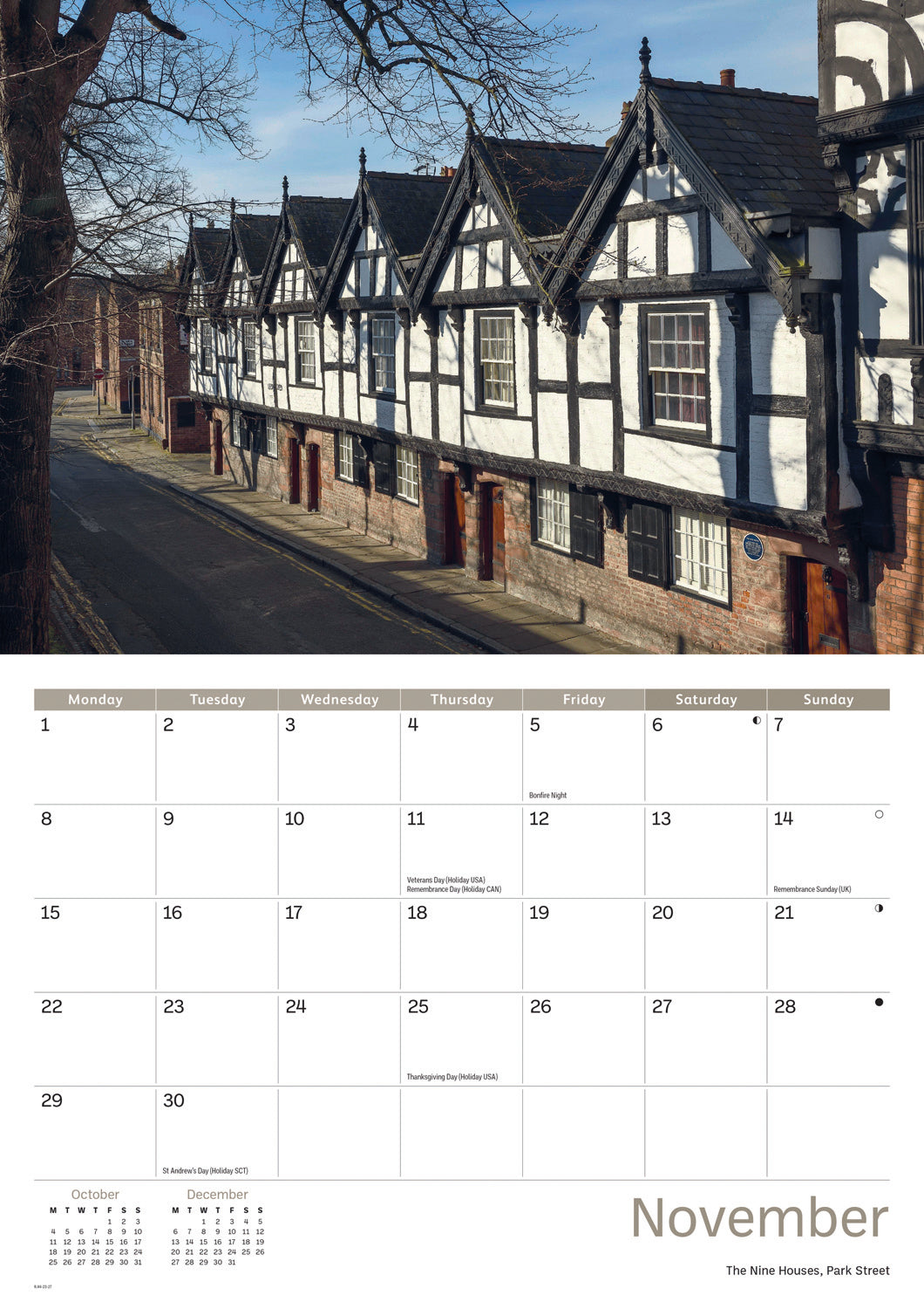 Chester A4 Calendar 2027