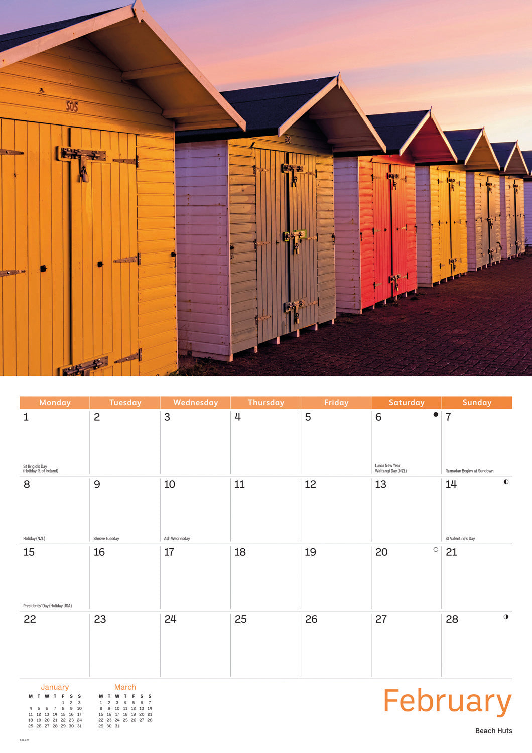 Eastbourne A4 Calendar 2027