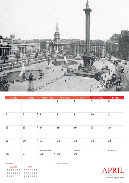 Nostalgic London A4 Calendar 2027