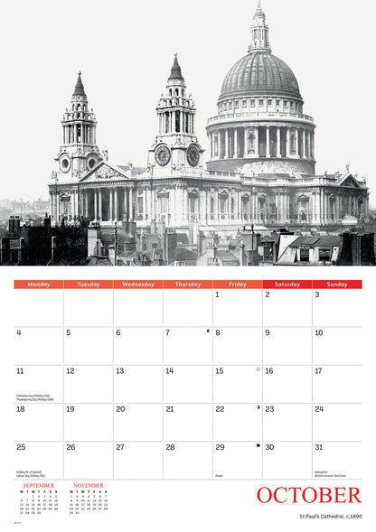 Nostalgic London A4 Calendar 2027