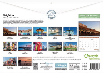 Brighton A4 Calendar 2027