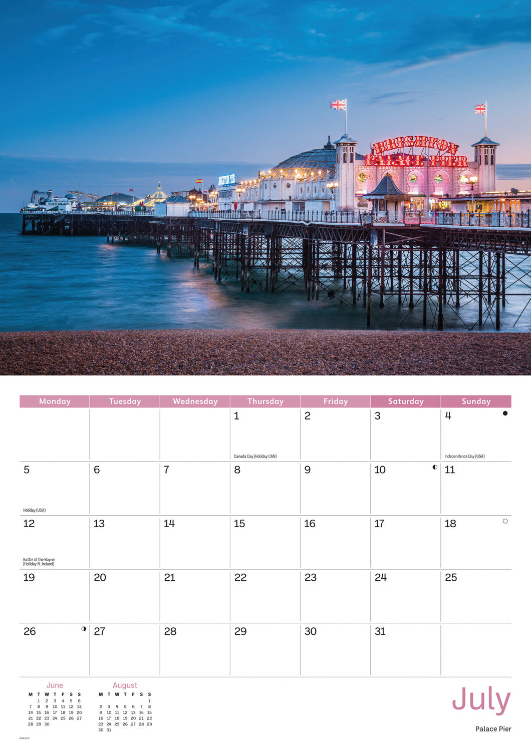 Brighton A4 Calendar 2027