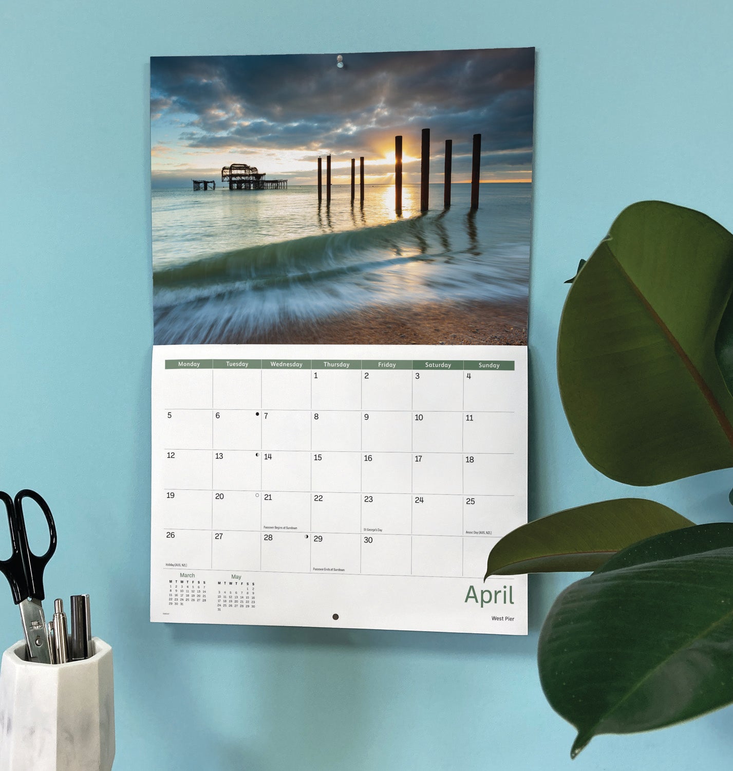 Brighton A4 Calendar 2027