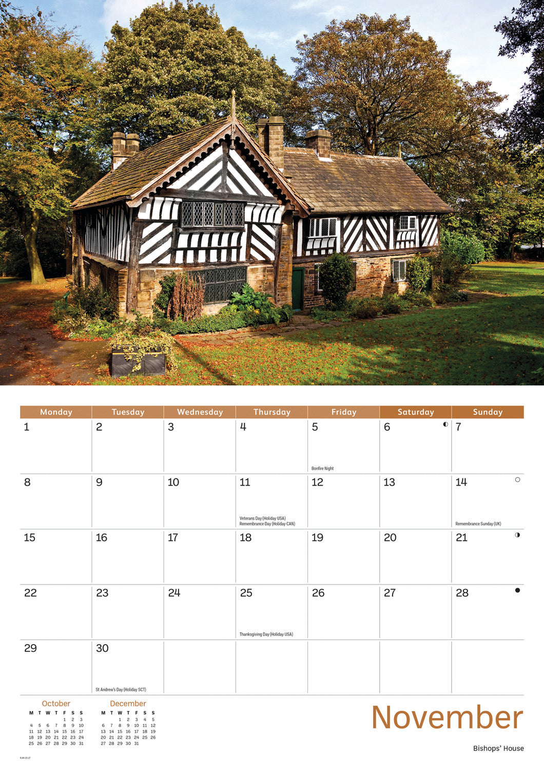 Sheffield A4 Calendar 2027