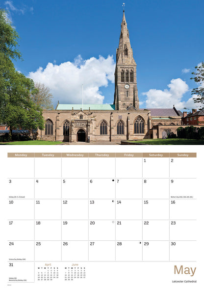 Leicestershire A4 Calendar 2027