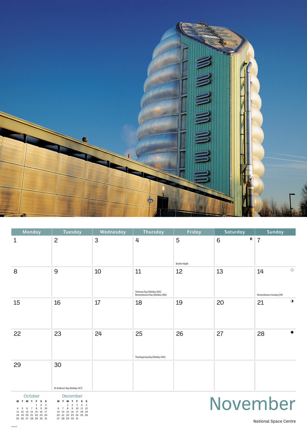 Leicestershire A4 Calendar 2027