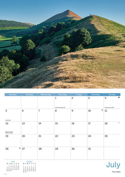 Shropshire Hills A4 Calendar 2027