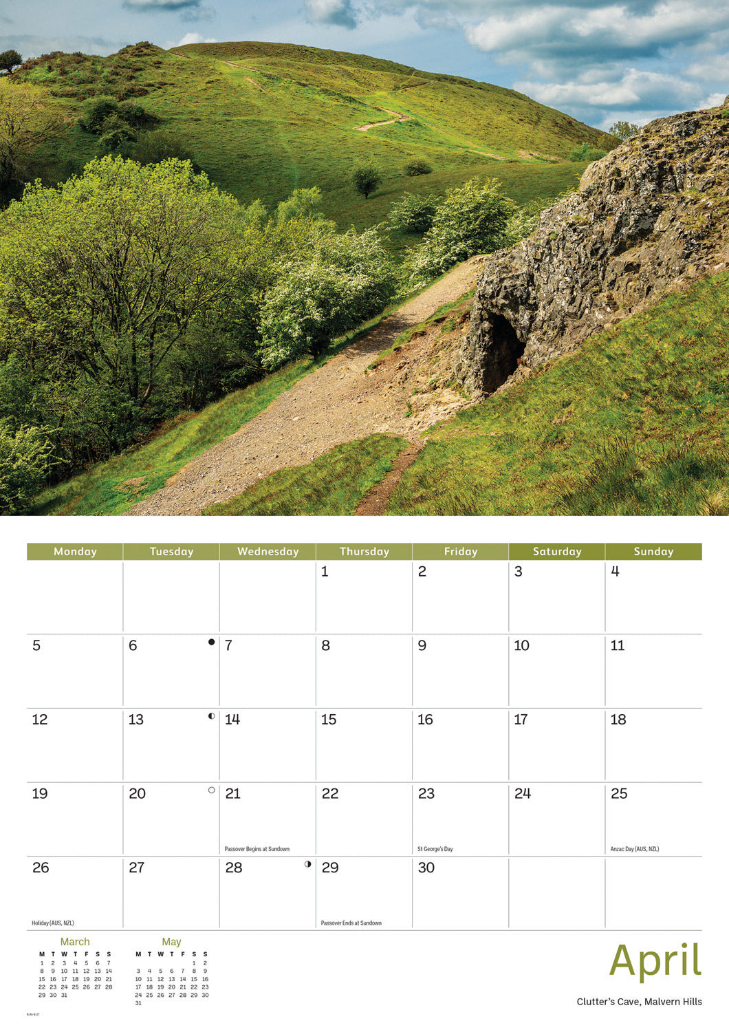Malvern A4 Calendar 2027