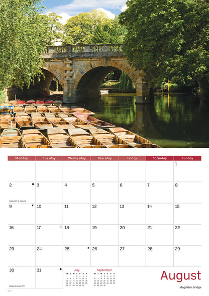Oxford A4 Calendar 2027