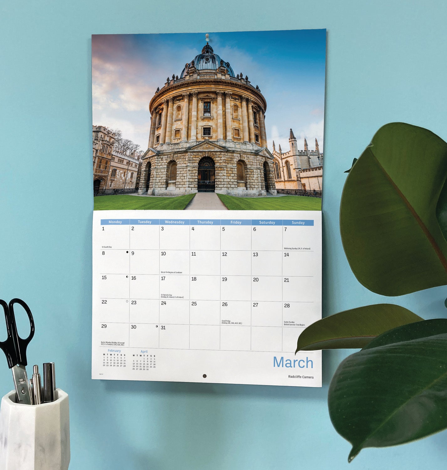 Oxford A4 Calendar 2027