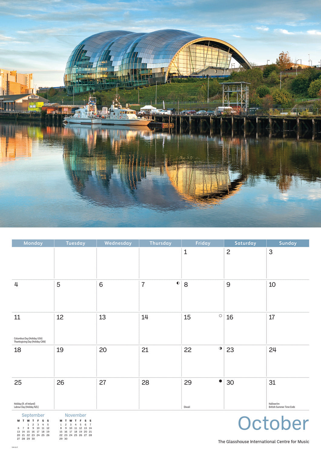 Newcastle A4 Calendar 2027