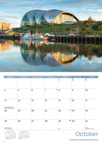 Newcastle A4 Calendar 2027
