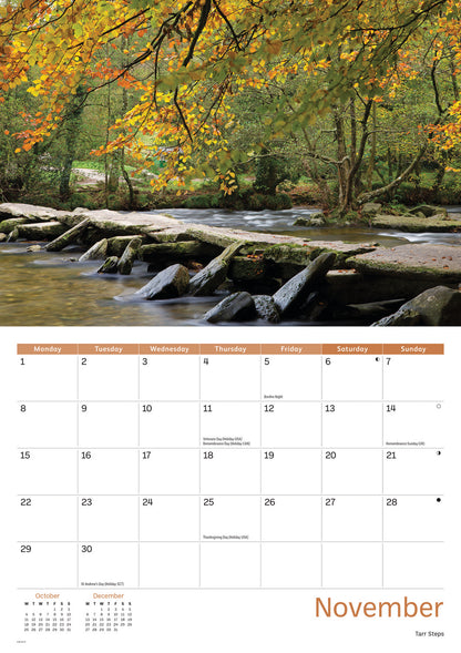 Exmoor A4 Calendar 2027