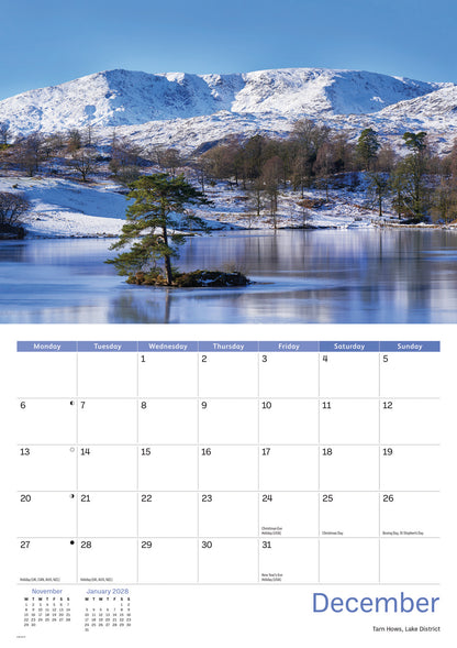 North West England A4 Calendar 2027