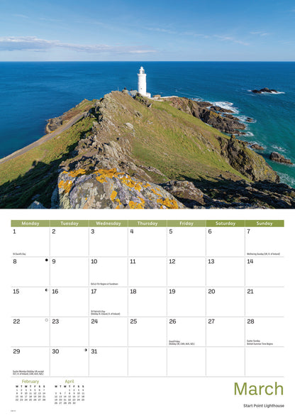 South Devon Coast A4 Calendar 2027