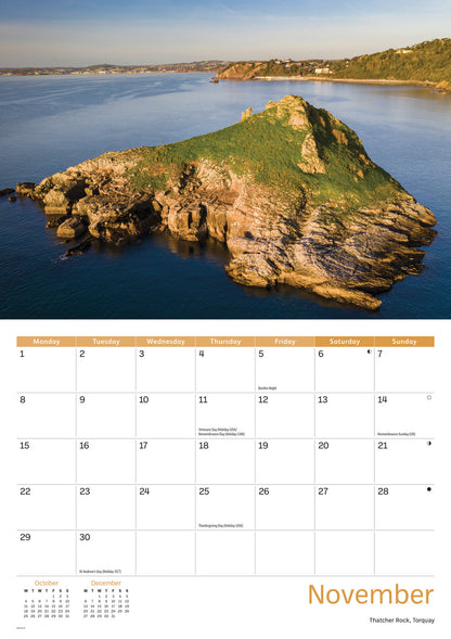 South Devon Coast A4 Calendar 2027