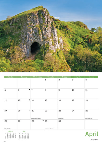Staffordshire A4 Calendar 2027