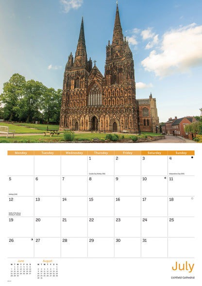 Staffordshire A4 Calendar 2027