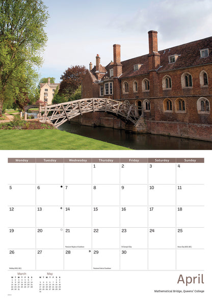 Cambridge A4 Calendar 2027