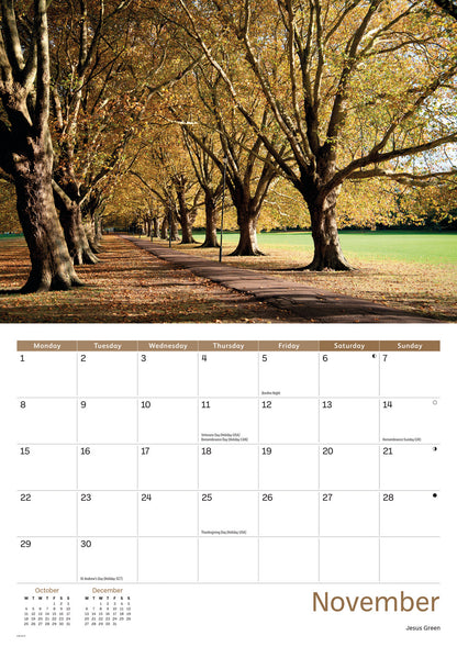 Cambridge A4 Calendar 2027