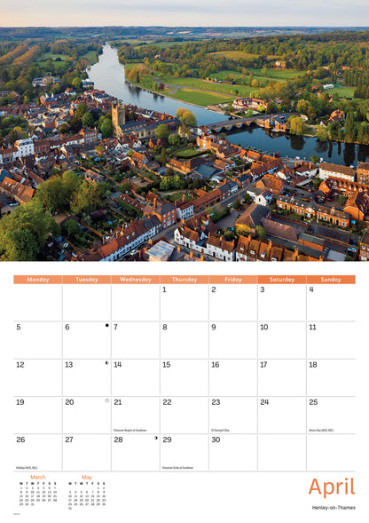 Oxfordshire A4 Calendar 2027