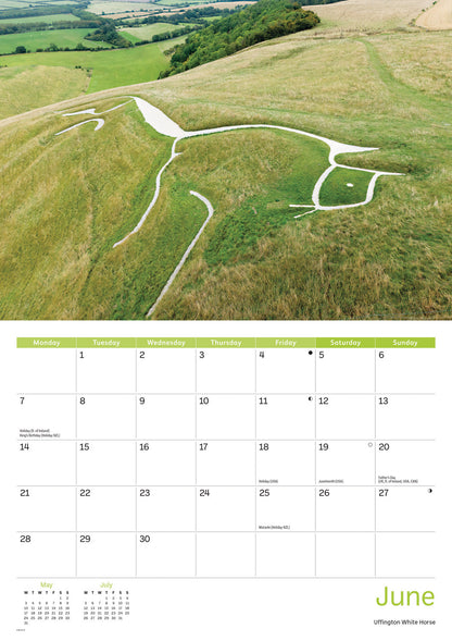 Oxfordshire A4 Calendar 2027