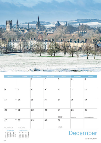 Oxfordshire A4 Calendar 2027