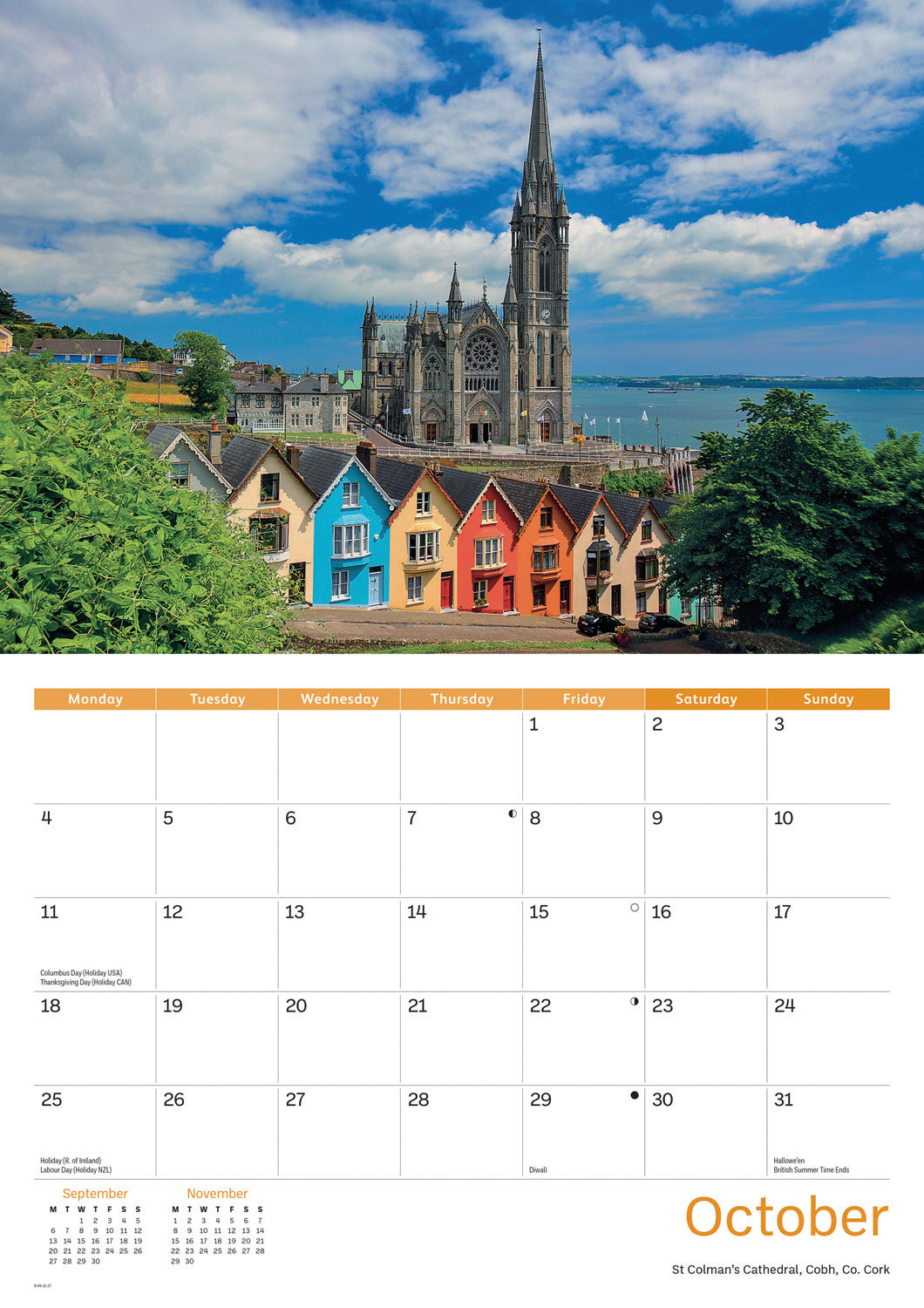 Ireland Eire A4 Calendar 2027