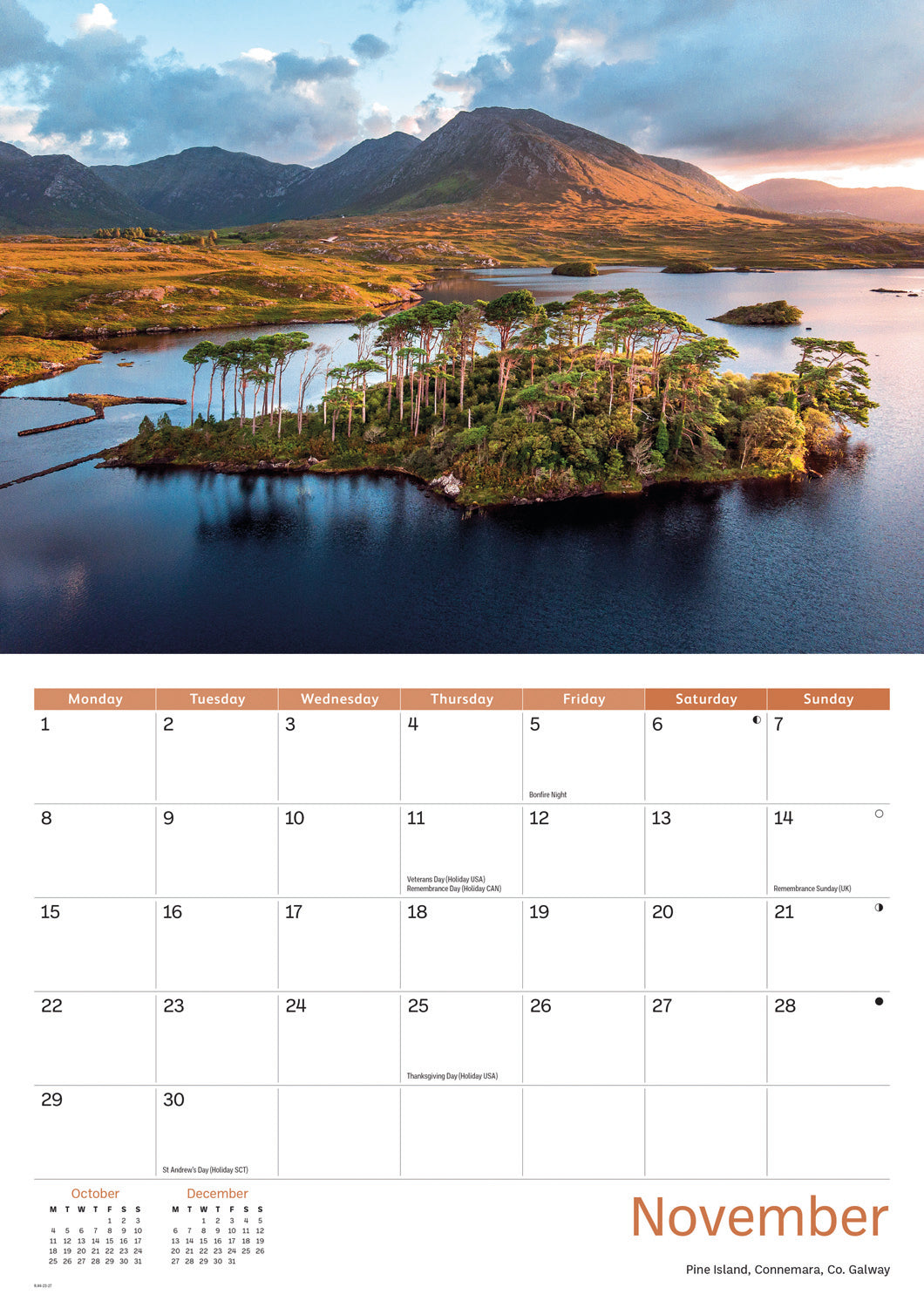 Ireland Eire A4 Calendar 2027