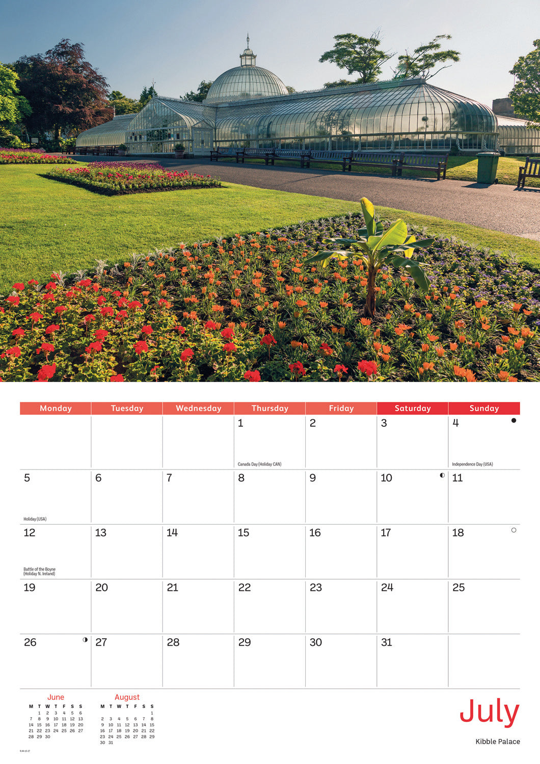 Glasgow A4 Calendar 2027