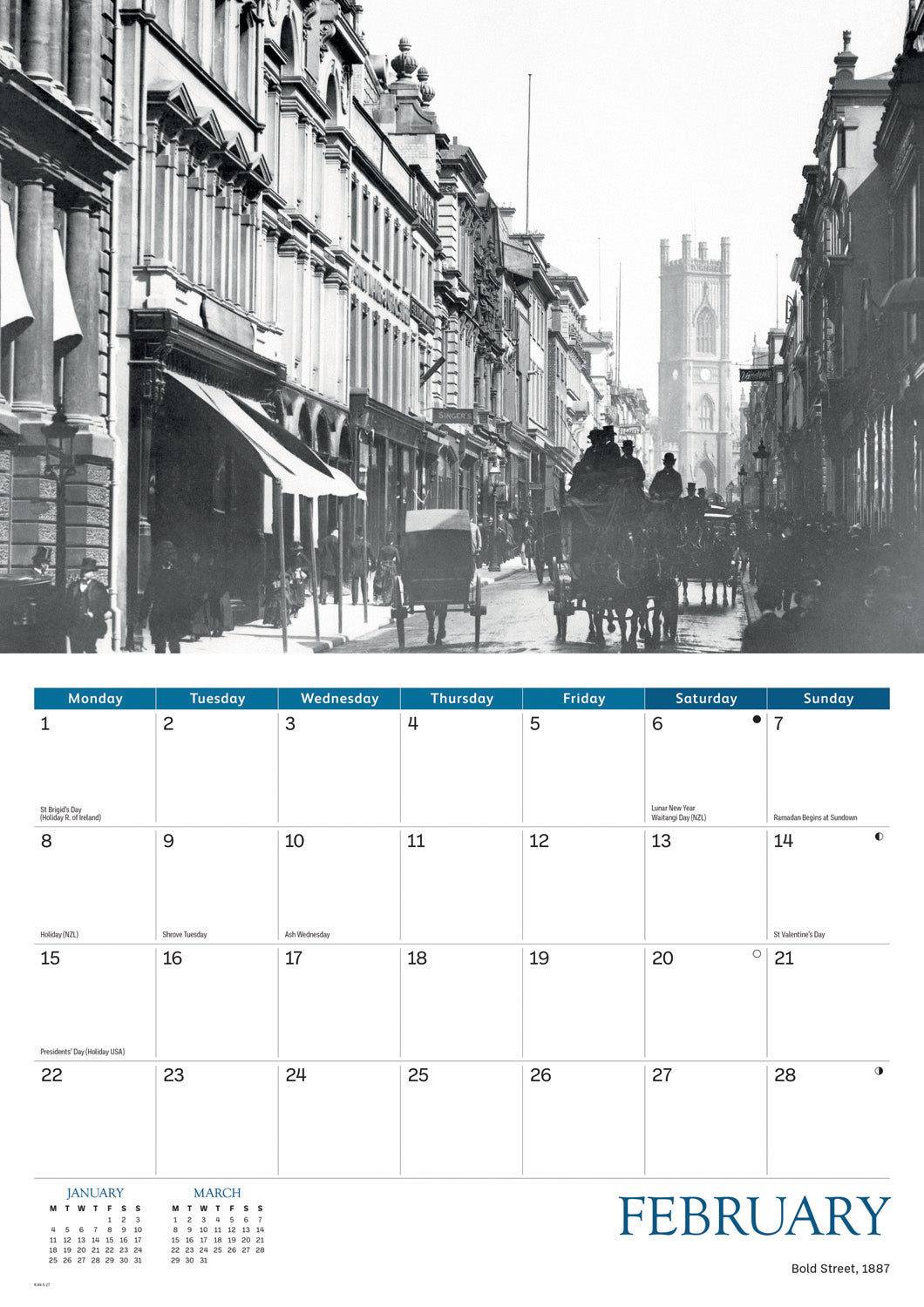 Liverpool Memories A4 Calendar 2027