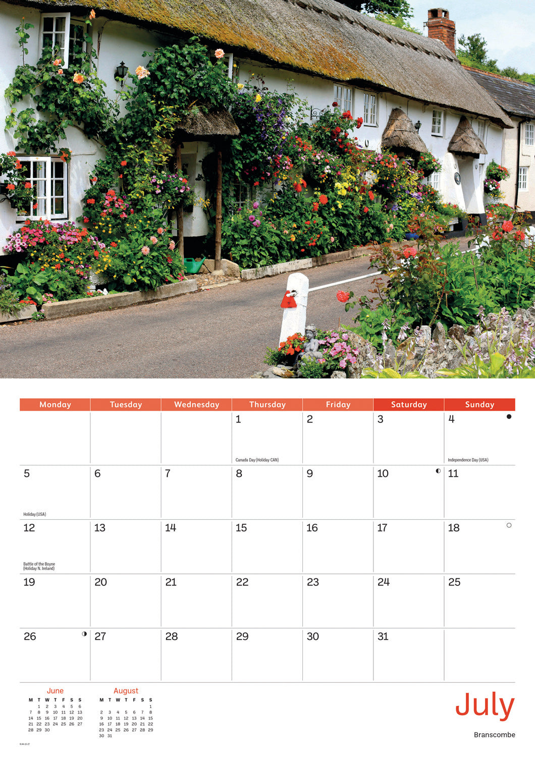 East Devon A4 Calendar 2027