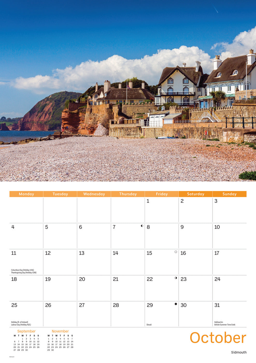 East Devon A4 Calendar 2027